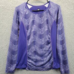 Rei Athletic Long Sleeve Performance Outdoor Jersey‎ Top Purple Size Medi…